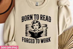 Retro Book Lover Sublimation Clipart Bundle PNG Product Image 6