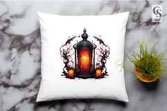 Gothic Halloween Lantern Clipart Sublimation PNG Product Image 2