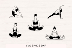 Yoga SVG Bundle, Meditation Clipart Product Image 2