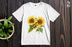 Sunflower Bouquet Clipart Sublimation PNG Product Image 2