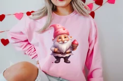 Cute Valentine Gnome Clipart, Gnome Clipart, Cute Gnome Product Image 2