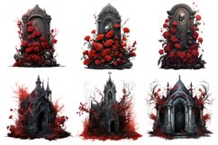 Vintage Scary Clipart Bundle, Set of 15 Png Bundle Product Image 2