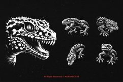 10 Bundle Dark Art Death Gecko Anger Lizard Beast Animal Product Image 3