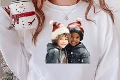 Black Red Christmas Clipart, Black Red Christmas Clip Product Image 2