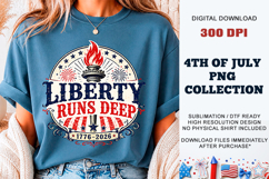 Liberty Runs Deep 1776 PNG | America 250 DTF Product Image 4