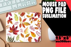 Vibrant Fall Leaves Mouse Pad Sublimation Design Product Image 1