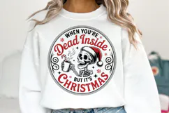 Dead Inside But It's Christmas Svg | Christmas | Shirt Svg Product Image 1
