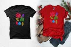 Colorful Abstract Floral Garden Embroidery Design Product Image 2