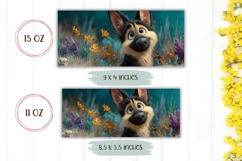 German Shepherd Mug Design, Animals Mug Print Product Image 2