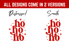 Retro Christmas Svg, Festive Holiday Quote, ho ho ho Product Image 2