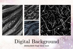 Black Glitter Background Wallpaper Sparkles Digital Paper Product Image 1