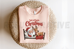 Just Waiting for Christmas Sublimation PNG Product Image 2