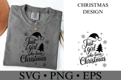 Just a girl who loves Christmas Svg | Christmas | Shirt Svg Product Image 2