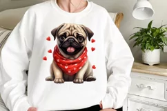 Adorable Dogs Red Bandana Clipart Product Image 2