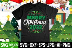 Merry Christmas 2022 SVG Cut File,Christmas SVG Design Product Image 1