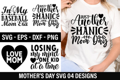 Mother&#039;s Day SVG Design - In My Baseball Mom Era Product Image 1