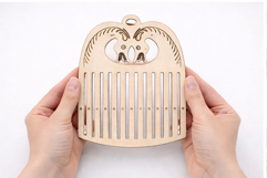 Rigid heddle loom with horse engraving digital file table Product Image 2