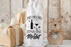 Ho ho ho pour the merlot SVG, Christmas SVG Product Image 2