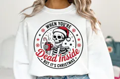Dead Inside But It's Christmas Svg | Christmas | Shirt Svg Product Image 1