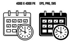 Schedule Icons Product Image 1