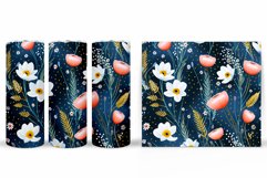 Flowers Tumbler Design. Wildflowers Tumbler Wrap Sublimation Product Image 2