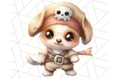 Cartoon Pirate Kids and Animals PNG Clipart for Fun Designs Product Image 2