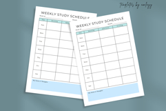 Weekly Study Schedule Planner Template | Student Study Plan Product Image 2