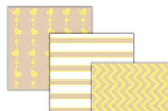 Blonde yellow, beige and white digital papers Product Image 2