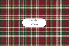 Christmas Red Green Plaid Seamless Pattern Product Image 1
