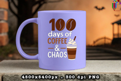 100 Days of Coffee and Chaos PNG Product Image 3