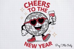 Retro New Year 2025 Sublimation Bundle PNG Product Image 3