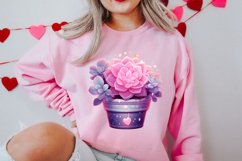 Pink Valentine Succulent Pot Clipart Product Image 2