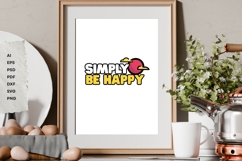 Simply Be Happy - SVG Design Product Image 2