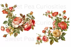 Flowers, Junk Journal, PNG, Clipart, Ephemera, Botanical Product Image 2