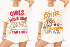 Salty Summer PNG, Coastal Beach Iced Coffee Sublimation Product Image 2