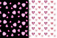 Valentine&#039;s patterns / Heart seamless patterns - 8 designs Product Image 2