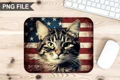 4th Of July Cat Sublimation Mouse Pad PNG Bundle Product Image 3