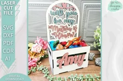 Will you be my Matron of honor Crate laser cut file Product Image 2