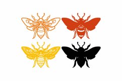 Bee 3D Multilayer SVG/ Bee 3D mandala/ Bee paper cut Product Image 2