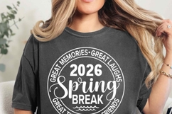 Spring Break 2026 SVG PNG | Retro Summer Beach Friend Shirt Product Image 2