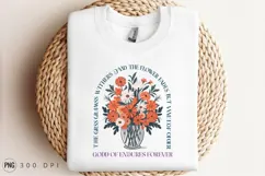 Vase Of Flowers Graphic Sublimation Png Product Image 3