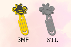Paper Clips, Honey Bee STL/3MF files for 3D Printing Product Image 2