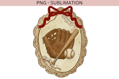 Vintage frame baseball png design for T-shirts Product Image 2