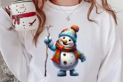 Funny Snowman Sublimation Clipart, Christmas PNG Product Image 2