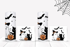 Doodle Halloween Ghost Tumbler, Halloween Tumbler Design Product Image 2
