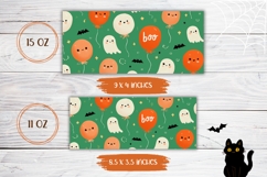 Boo Halloween Mug Template, Ghost Mug Wrap Design Product Image 2