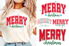 Merry Christmas Svg, Merry & Bright svg, Christmas Shirt Product Image 2