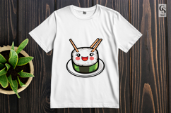 Cute Kawaii Sushi Roll Clipart Sublimation PNG Product Image 2