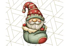 Christmas Gnome Clipart, Holiday Gnomes PNG Illustrations Product Image 2