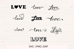 LOVE SVG Bundle, Love Word SVG, Valentine SVG Product Image 2